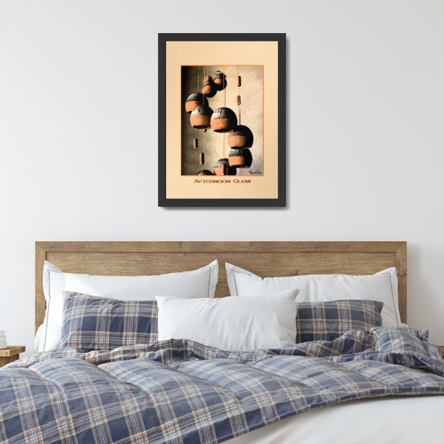 Spiraled Clay Wind Chimes Still Life Framed Art (Bedroom)