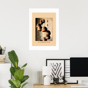 Spiraled Clay Wind Chimes Still Life Poster