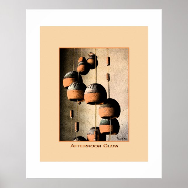 Spiraled Clay Wind Chimes Still Life Poster (Front)