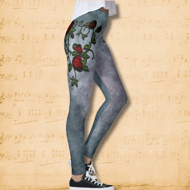 Spiraled Splendor: A Rose Vine Tale Leggings (Creator Uploaded)