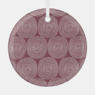 Spiraled Whimsy: Artistic Vintage Composition Glass Ornament