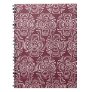 Spiraled Whimsy: Artistic Vintage Composition Notebook