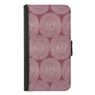 Spiraled Whimsy: Artistic Vintage Composition Samsung Galaxy S5 Wallet Case