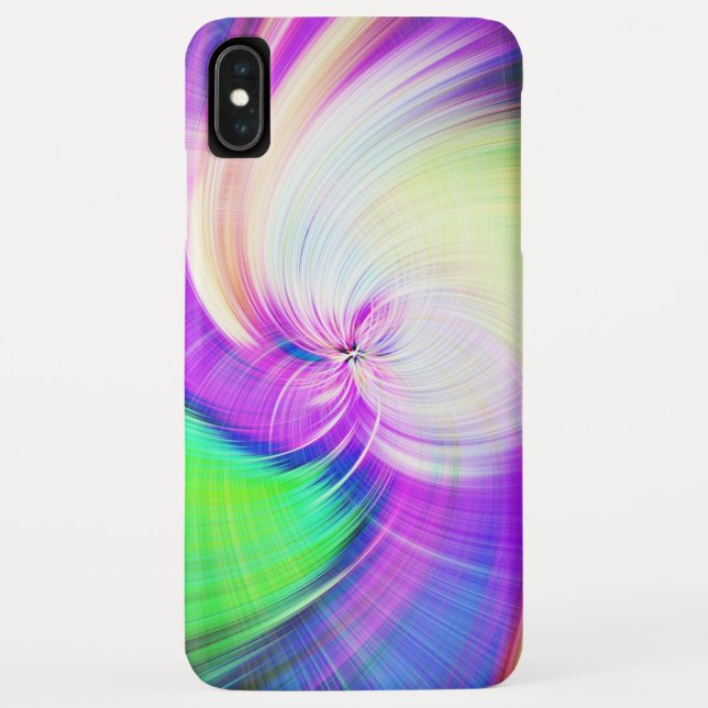 SPIRALFLUO - Psychedelic Colorful Modern Fractal - Case-Mate iPhone Case (Back)