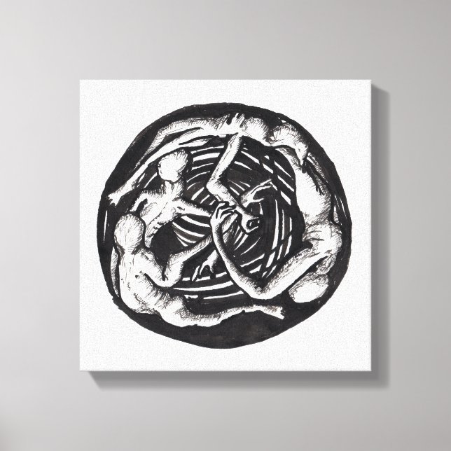 Spiraling Descent Canvas Print (Front)
