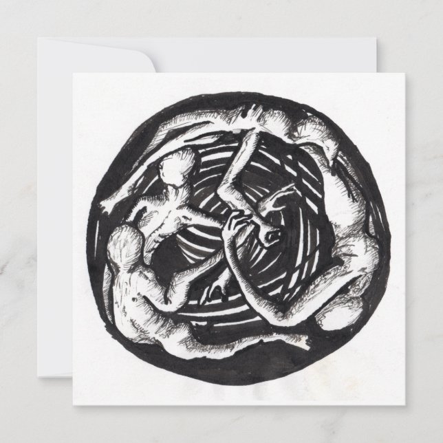 Spiraling Descent, Flat Card (Front)