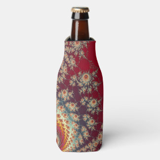 Spiraling Floral Pattern Bottle Cooler