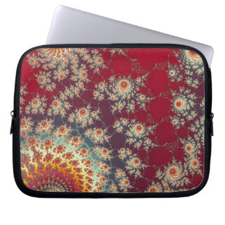 Spiraling Floral Pattern Laptop Sleeve