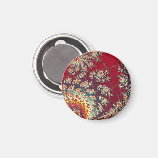 Spiraling Floral Pattern Magnet