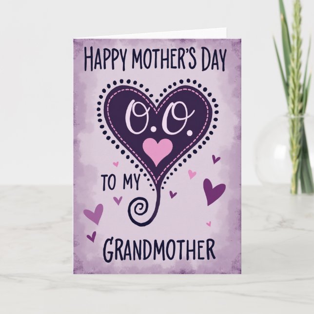 Spiraling Heart Happy Card (Front)