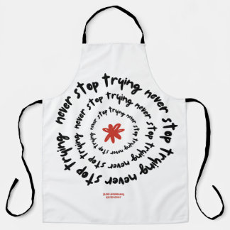 Spiraling Motivation: Never Stop Trying Design Apron