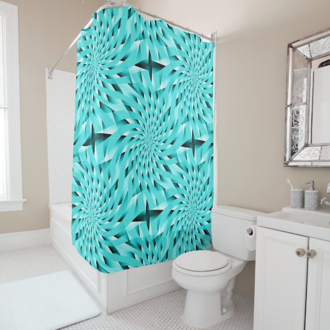 Spiraling....... Shower Curtain (In Situ)