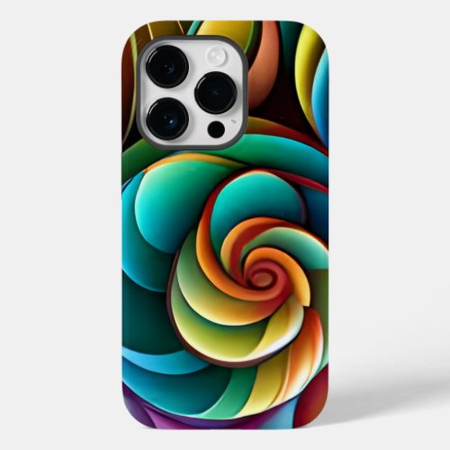 Spiraling Spectrum A Vibrant Colorful Design Case_Mate iPhone 14 Pro Case