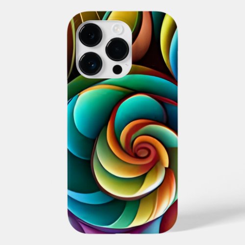 Spiraling Spectrum A Vibrant Colorful Design Case_Mate iPhone 14 Pro Case