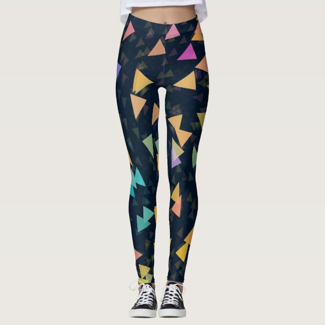 Spiraling Triangles Leggings (Front)