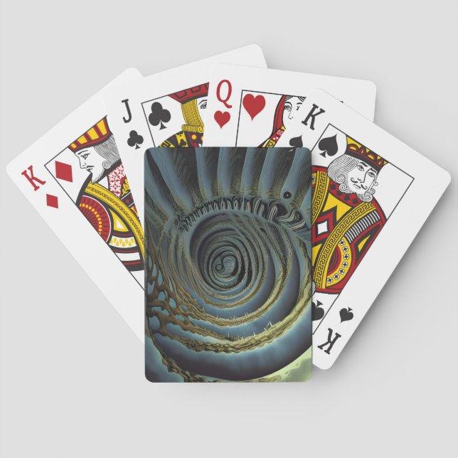Spiraling World Poker Cards (Back)