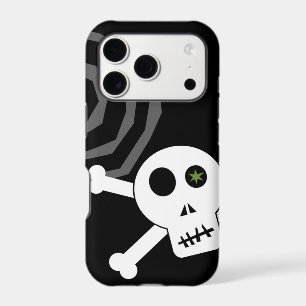 Spirally Skull iPhone 17 Pro Case