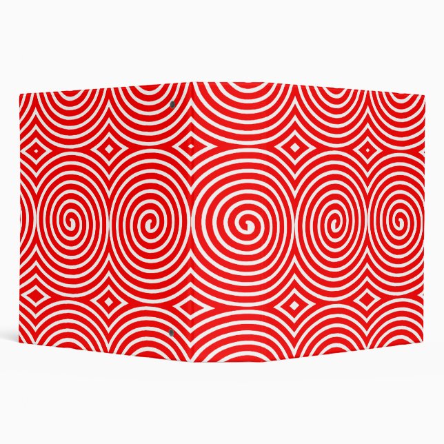 Spirals (2in) - Red on White Binder (Background)