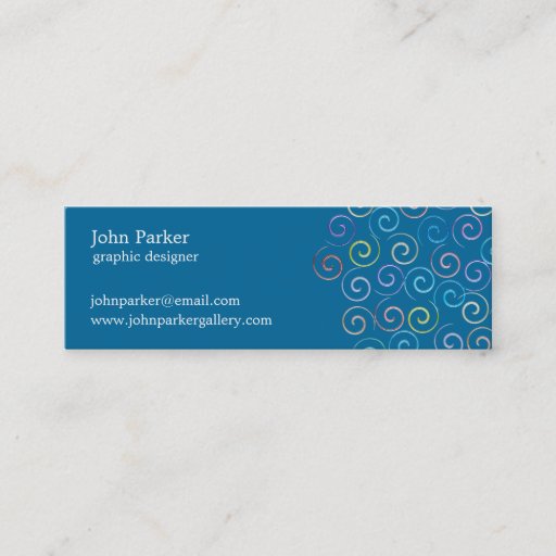 Customizable Spirals Business Card
