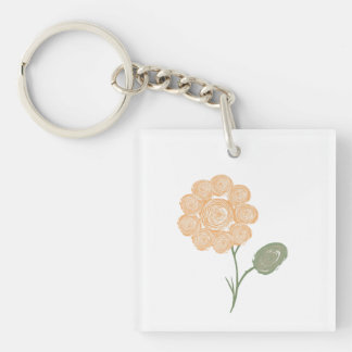 Spirals of Life and Bloom Keychain