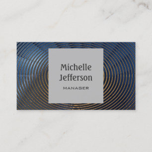 Spirals Pattern Gray Contemporary Business Card