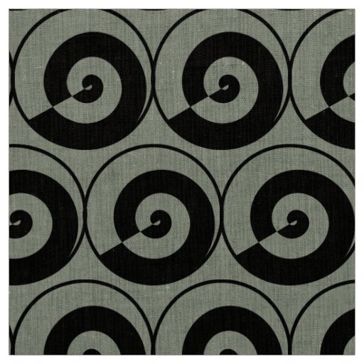 Spirals, snails, circles fabric
