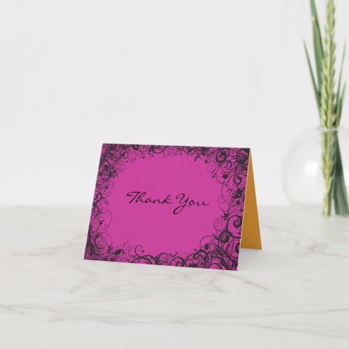 SPIRALS  STARS Folded Thank You Card