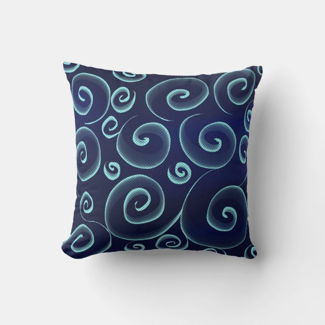Spirals Throw Pillow (Front)