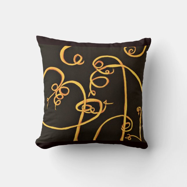 Spirals Throw Pillow (Front)