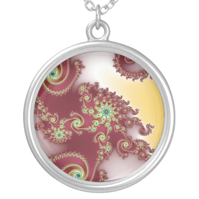 Spiraly Goodnes Silver Plated Necklace (Front)