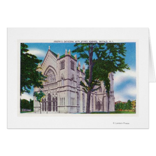 Spireless View of St. Joseph's Cathedral Cards (Front Horizontal)