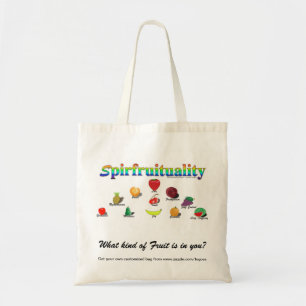 Spirfruituality: (Retro Digital Paint Design) Tote Bag