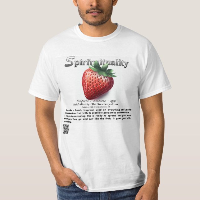 Spirfruituality : The Strawberry of Love T-Shirt (Front)