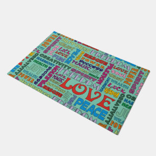 Spirit Affirmations of life multi colored Doormat