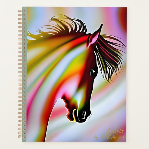 Spirit _ AI Fantasy Art Print Horse Planner