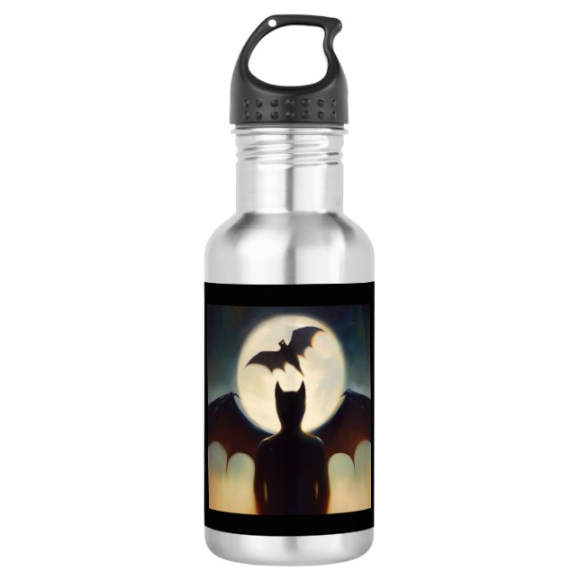 Spirit Animal Bat 2 Stainless Steel Water Bottle (Front)