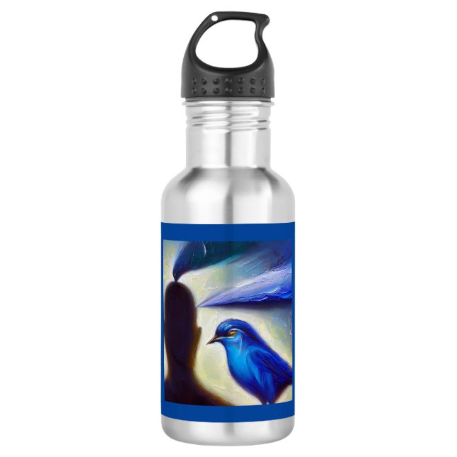 Spirit Animal Bluebird 2 Stainless Steel Water Bottle (Front)