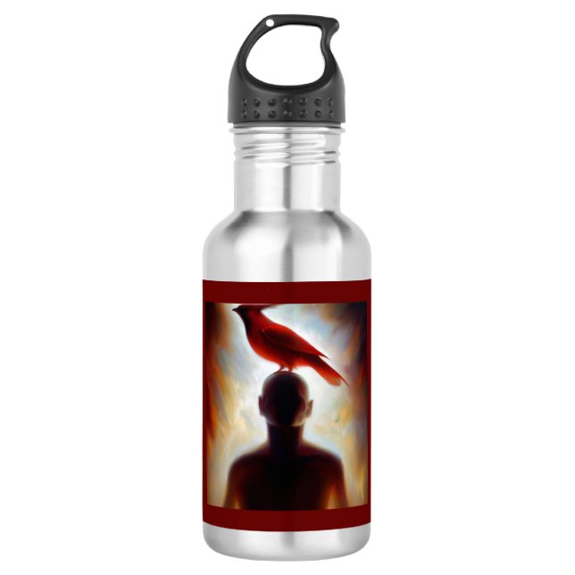 Spirit Animal Cardinal 2 Stainless Steel Water Bottle (Front)