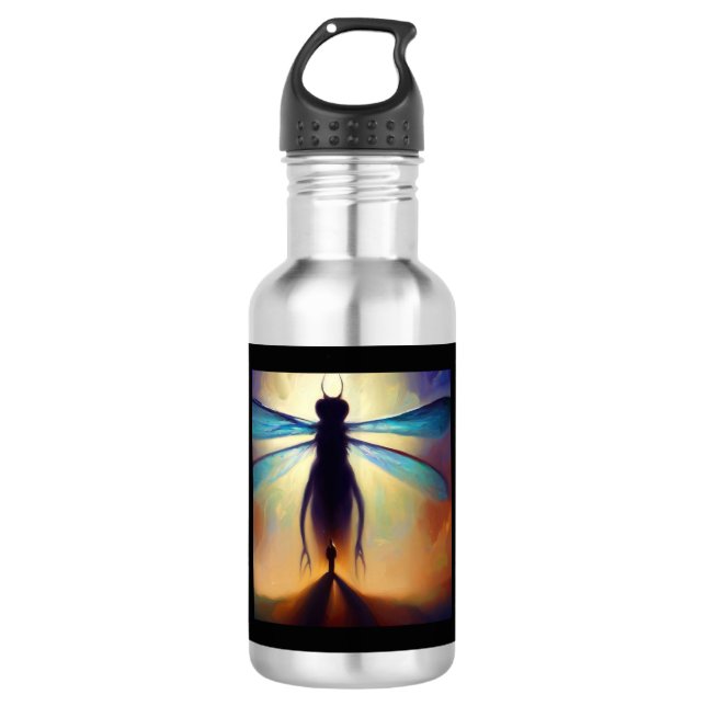 Spirit Animal Dragonfly 2 Stainless Steel Water Bottle (Front)