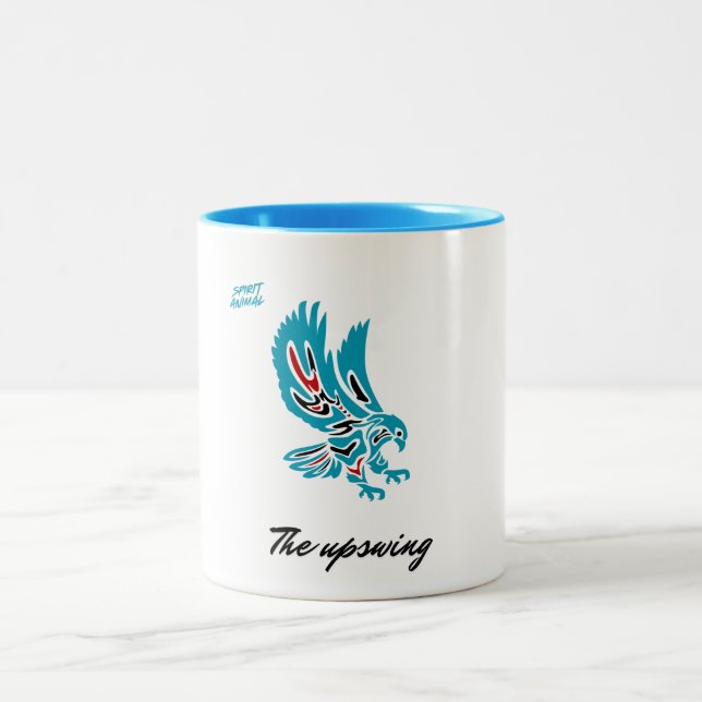 Spirit Animal Eagle Two-Tone Coffee Mug (Center)