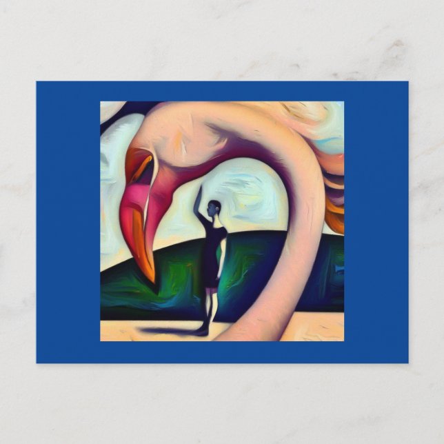 Spirit Animal Flamingo 3 Postcard (Front)