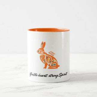 Spirit Animal Hase Two-Tone Coffee Mug