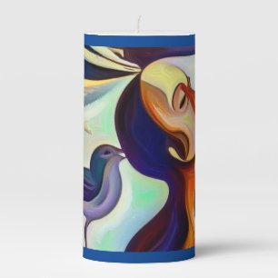 Spirit Animal Hummingbird 2 Pillar Candle