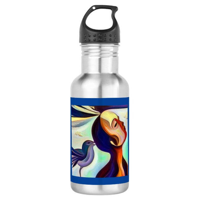 Spirit Animal Hummingbird 2 Stainless Steel Water Bottle (Front)