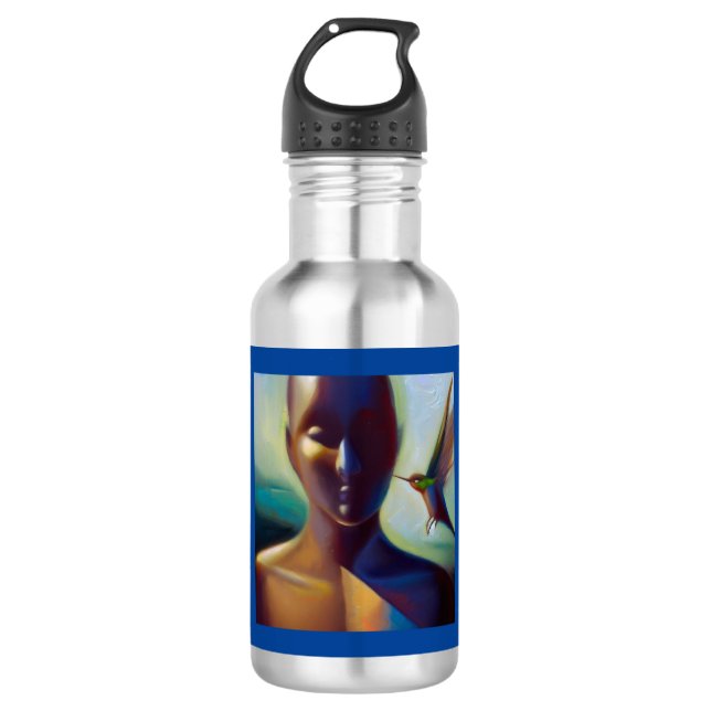 Spirit Animal Hummingbird 3 Stainless Steel Water Bottle (Front)