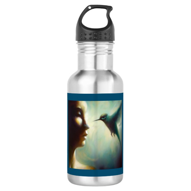 Spirit Animal Hummingbird 4 Stainless Steel Water Bottle (Front)