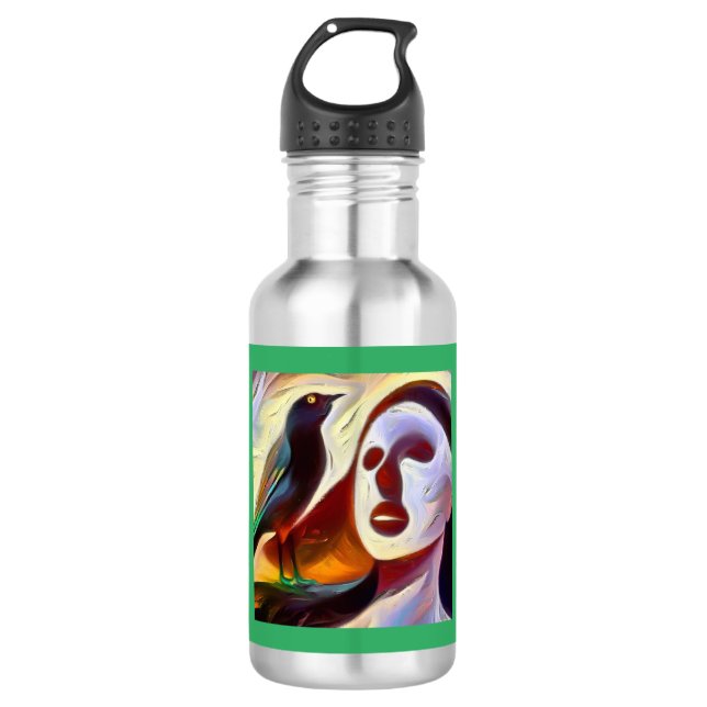Spirit Animal Mockingbird 3 Stainless Steel Water Bottle (Front)