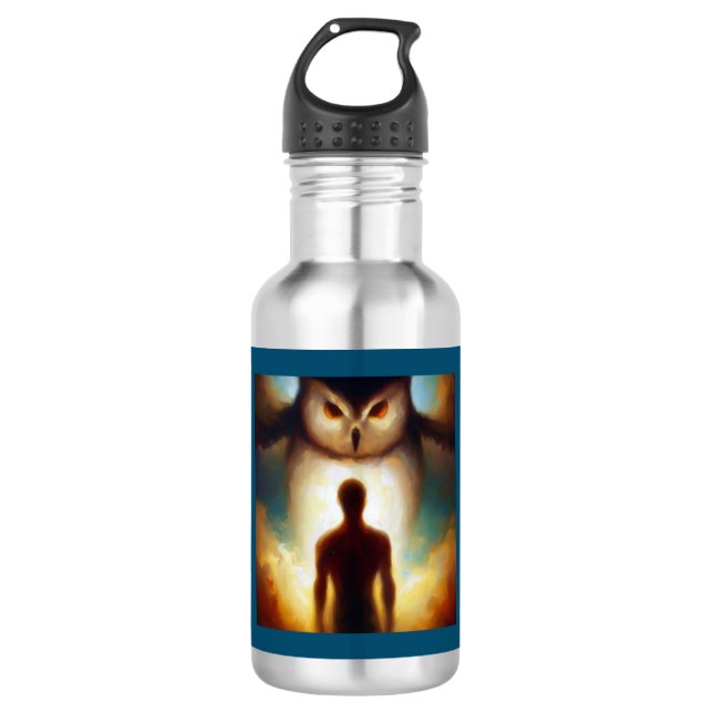 Spirit Animal Owl 1 Stainless Steel Water Bottle (Front)