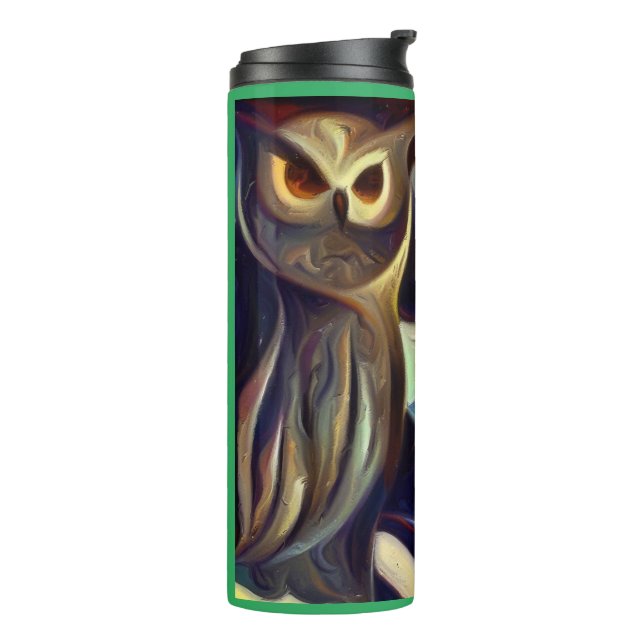 Spirit Animal Owl 3 Thermal Tumbler (Rotated Left)