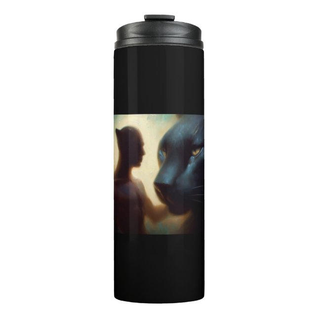 Spirit Animal Panther 2 Thermal Tumbler (Front)